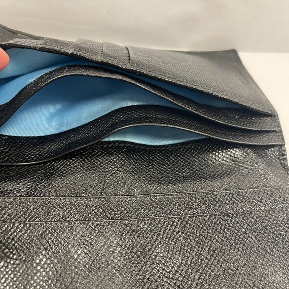 Bvlgari Black Leather Bifold Long Wallet - Preowned - Picture 11 of 13
